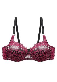 Intica - Koronkowy biustonosz półprzezroczysty na co dzień i specjalne okazje Monique. Kolor: wielokolorowy. Materiał: koronka. Wzór: koronka #1