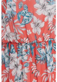 Haily's Sukienka kolor różowy maxi rozkloszowana. Kolor: pomarańczowy. Materiał: tkanina. Długość rękawa: na ramiączkach. Typ sukienki: rozkloszowane. Długość: maxi #2