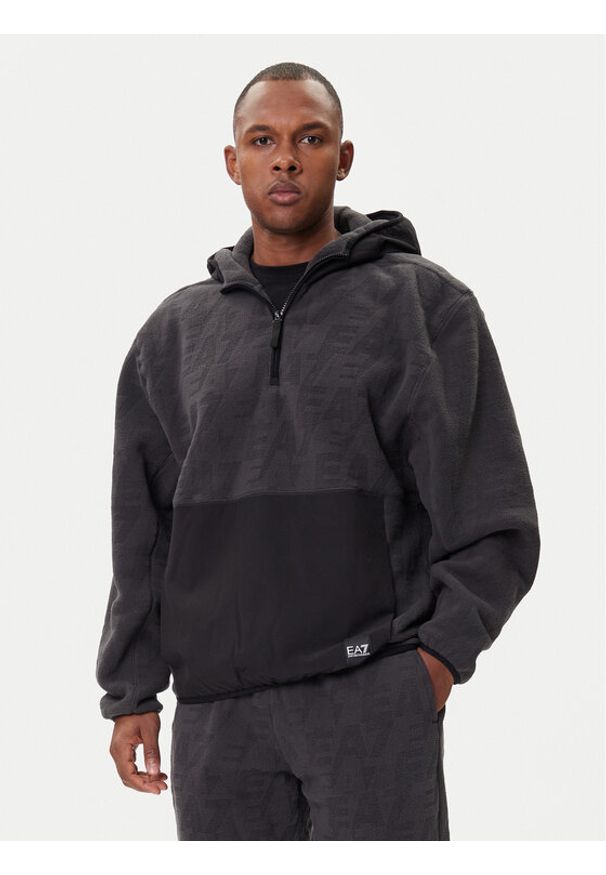 EA7 Emporio Armani Polar 7M000982 AF16804 U8117 Szary Relaxed Fit. Kolor: szary. Materiał: syntetyk