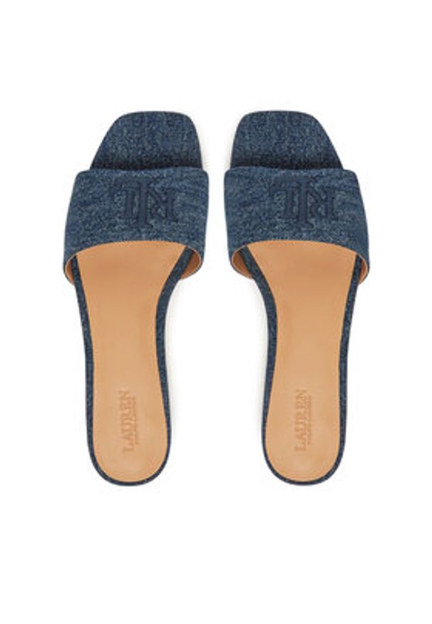 Lauren Ralph Lauren - LAUREN RALPH LAUREN Klapki Everley 802966836001 Niebieski. Kolor: niebieski. Materiał: materiał