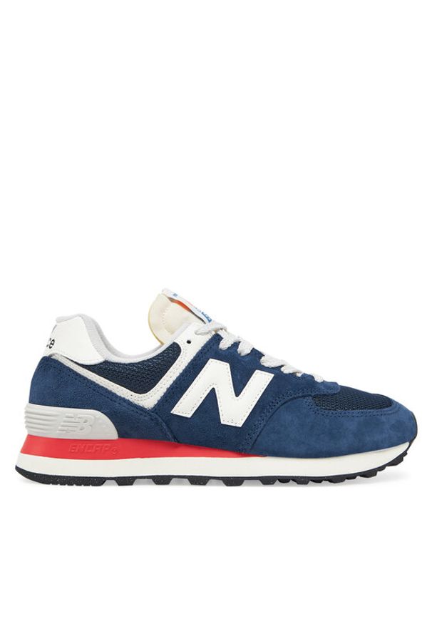 New Balance Sneakersy U574VPN Granatowy. Kolor: niebieski. Materiał: zamsz, skóra. Model: New Balance 574
