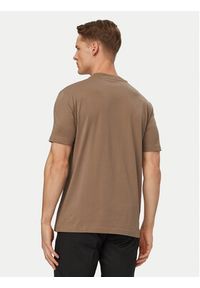 BOSS T-Shirt 50506373 Khaki Regular Fit. Kolor: brązowy. Materiał: bawełna #4