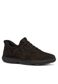 Geox Sneakersy U Nebula 2.0 Plus U56MXB 00022 C6006 Brązowy. Kolor: brązowy. Materiał: zamsz, skóra