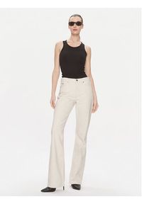 Calvin Klein Jeansy Mid Rise Relax Bootcut Ecru K20K206308 Biały Slim Fit. Kolor: biały #4