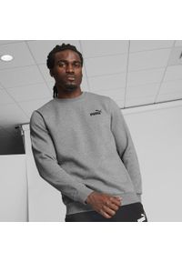 Puma - Męska bluza dresowa z małym logo i okrągłym dekoltem Essentials PUMA. Kolor: szary. Materiał: dresówka. Wzór: nadruk. Sport: fitness, joga i pilates #2