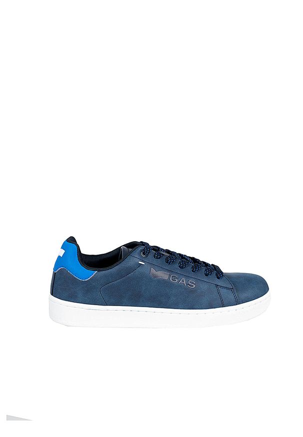 Gas Sneakersy "Sammy NBX" | GAM224117 | Sammy NBX | Mężczyzna | Granatowy. Kolor: niebieski. Materiał: skóra ekologiczna. Wzór: nadruk