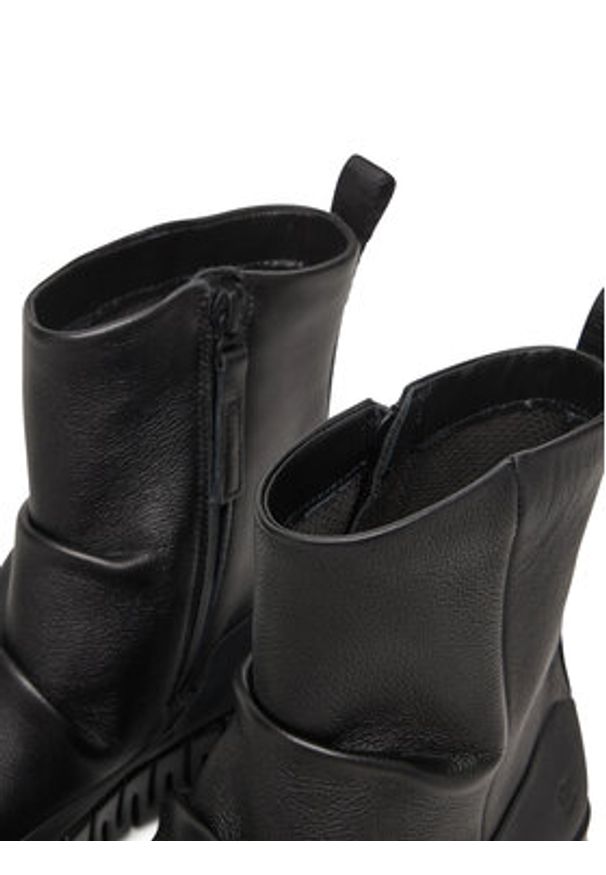 ecco - ECCO Botki Gruuv Pull On Mid FashiOn 21831351052 Czarny. Kolor: czarny. Materiał: skóra