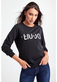 Liu Jo Sport - Bluza LIU JO SPORT. Materiał: tkanina. Długość: długie. Wzór: napisy. Styl: sportowy