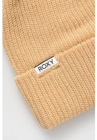 Roxy czapka kolor beżowy. Kolor: beżowy. Materiał: materiał, dzianina #3