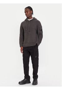 C.P. Company Sweter 19CMKN018A005558G Szary Relaxed Fit. Kolor: szary. Materiał: bawełna