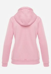 Renee - Różowa Bluza z Kapturem Zapinana na Suwak Edan. Okazja: na co dzień. Typ kołnierza: kaptur. Kolor: różowy. Materiał: jeans, polar. Styl: casual, klasyczny, sportowy #5