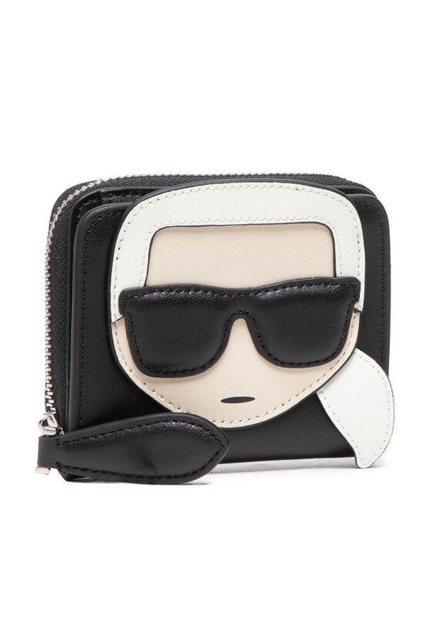 Karl Lagerfeld - Mały Portfel Damski KARL LAGERFELD. Kolor: czarny