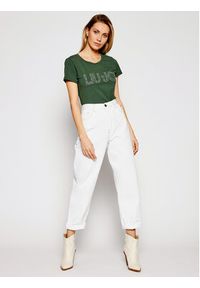 Liu Jo Beachwear T-Shirt VA1100 J5003 Zielony Regular Fit. Kolor: zielony. Materiał: bawełna