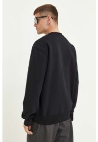 Dickies bluza męska kolor czarny gładka. Kolor: czarny. Materiał: dzianina, prążkowany. Wzór: gładki #4