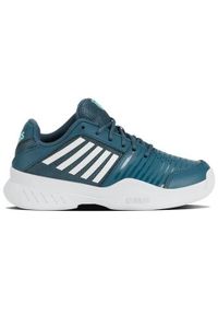 Buty do tenisa dla dzieci K-Swiss Court Express. Zapięcie: sznurówki. Kolor: niebieski. Materiał: materiał, syntetyk, tkanina. Szerokość cholewki: normalna. Sport: tenis