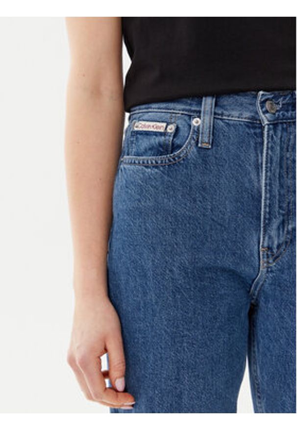 Calvin Klein Jeans Jeansy J20J225126 Niebieski Straight Fit. Kolor: niebieski