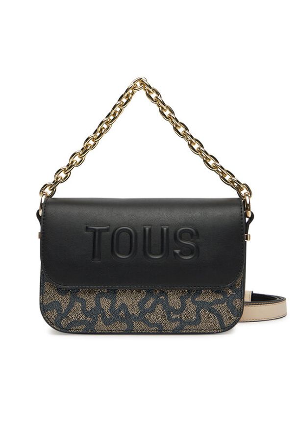 Tous - TOUS Torebka Chain Kaos Icon 2002200351 Beżowy. Kolor: beżowy. Materiał: skórzane