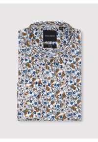 Pako Lorente - PAKO LORENTE – Biała koszula w kwiaty. Kolor: biały. Materiał: bawełna, elastan. Długość rękawa: długi rękaw. Długość: długie. Wzór: kwiaty #9