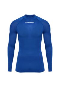 Koszulka z długim rękawem z dekoltem w serek Hummel Comfort 2.0. Typ kołnierza: dekolt w serek. Kolor: niebieski. Materiał: poliamid. Długość rękawa: długi rękaw. Długość: długie. Sport: piłka ręczna #1