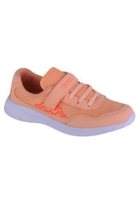 Buty sportowe Sneakersy dziewczęce, Kappa Follow K. Kolor: pomarańczowy, różowy, wielokolorowy, żółty. Sport: turystyka piesza