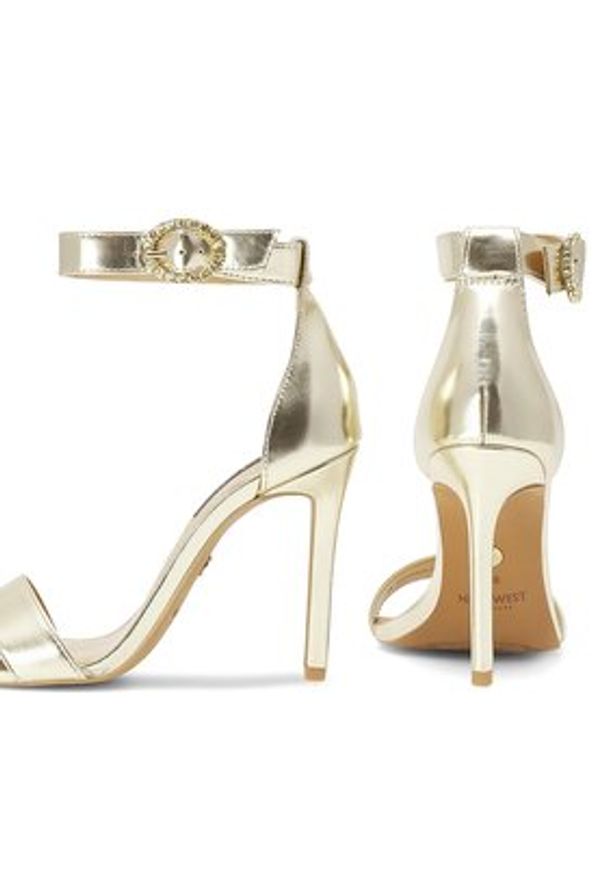 Nine West Sandały WFA2646-1 Złoty. Kolor: złoty. Materiał: syntetyk