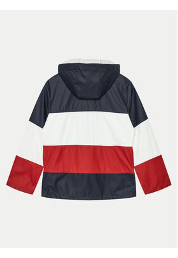 TOMMY HILFIGER - Tommy Hilfiger Kurtka przeciwdeszczowa Colorblock KS0KS00566 Kolorowy Relaxed Fit. Materiał: syntetyk. Wzór: kolorowy
