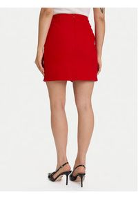 Morgan Spódnica mini 252-JADOR.F Czerwony Slim Fit. Kolor: czerwony. Materiał: syntetyk #3