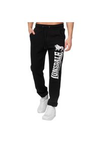 Spodnie do biegania Lonsdale Ockle. Kolor: czarny. Materiał: dresówka. Styl: sportowy #1