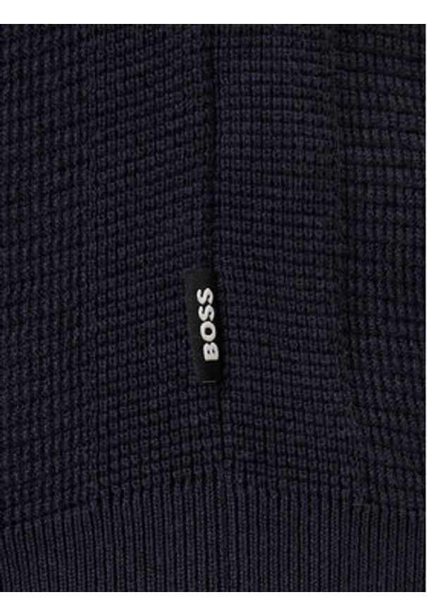 BOSS Polo H-Iannotti 50543148 Granatowy Regular Fit. Typ kołnierza: polo. Kolor: niebieski. Materiał: bawełna