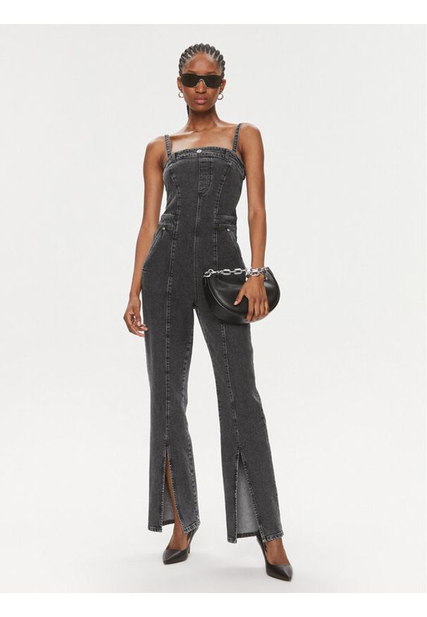 Karl Lagerfeld Jeans Kombinezon 240J1309 Szary Skinny Fit. Kolor: szary. Materiał: bawełna