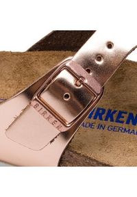 Birkenstock Japonki Gizeh Bs 1005049 Różowy. Kolor: różowy. Materiał: skóra