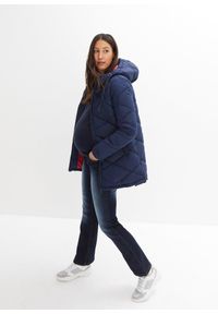 bonprix - Sweter dzianinowy z okrągłym dekoltem. Kolor: niebieski. Materiał: dzianina. Długość: długie #3