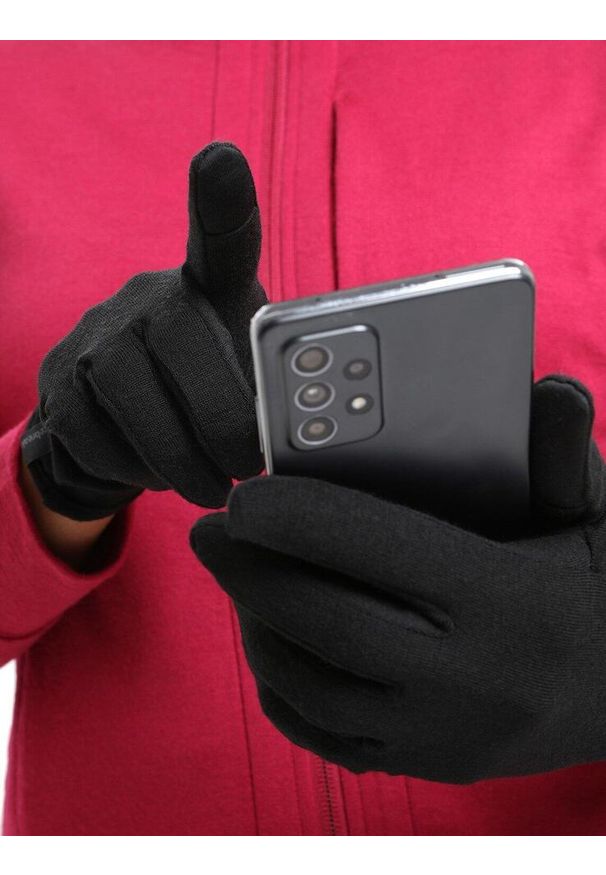Rękawiczki zimowe unisex Icebreaker 260 Tech Glove Liners. Kolor: czarny. Materiał: wełna. Sezon: zima. Sport: turystyka piesza