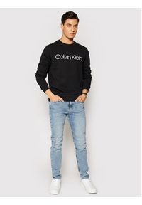Calvin Klein Bluza K10K104059 Czarny Regular Fit. Kolor: czarny. Materiał: bawełna