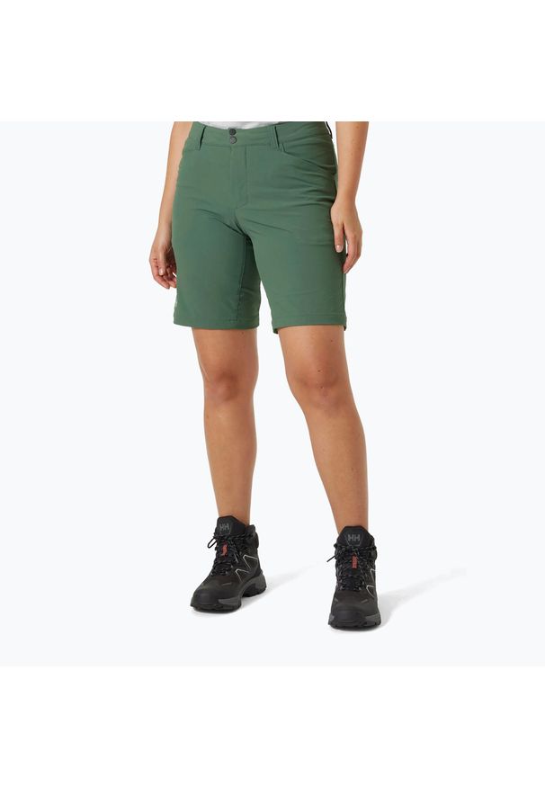 Spodenki trekkingowe damskie Helly Hansen Brona Softshell. Kolor: zielony. Materiał: softshell. Sport: turystyka piesza