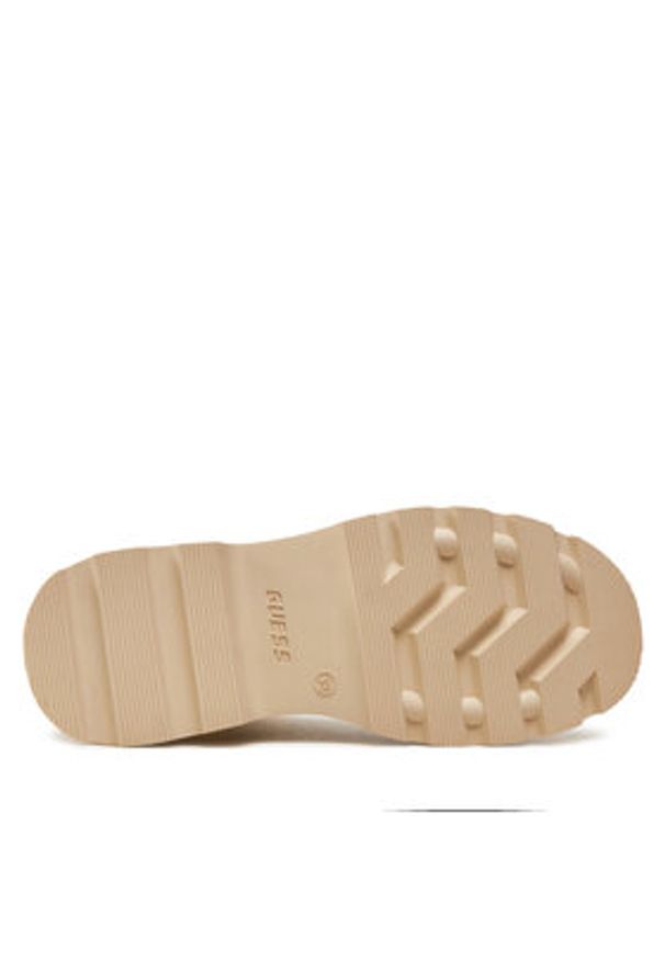 Guess Botki Nerea FLFNER ELE10 Beżowy. Kolor: beżowy. Materiał: skóra