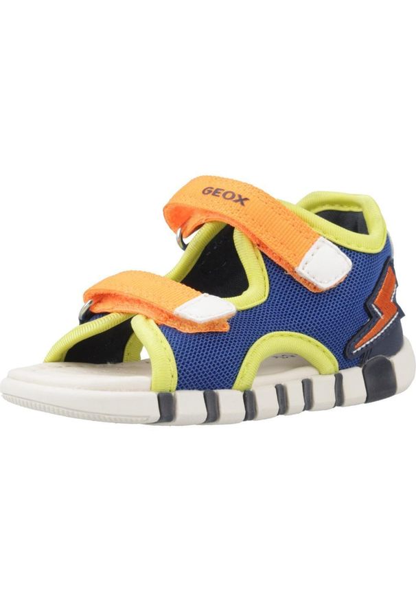 Geox - Sandały GEOX B SANDAL IUPIDOO A Wielokolorowy. Kolor: wielokolorowy. Materiał: tkanina, syntetyk