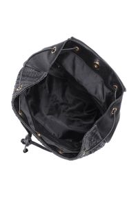 Wittchen - Damski plecak skórzany pleciony. Kolor: czarny. Materiał: skóra. Wzór: haft. Styl: elegancki #3
