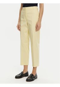 TOMMY HILFIGER - Tommy Hilfiger Chinosy WW0WW40504 Żółty Straight Fit. Kolor: żółty. Materiał: bawełna, lyocell