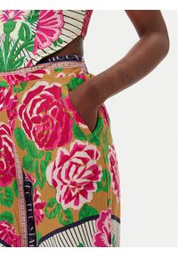 Maaji Kombinezon Cerice Bouquet Biena PT2712CJU001 Kolorowy Regular Fit. Materiał: len. Wzór: kolorowy #3