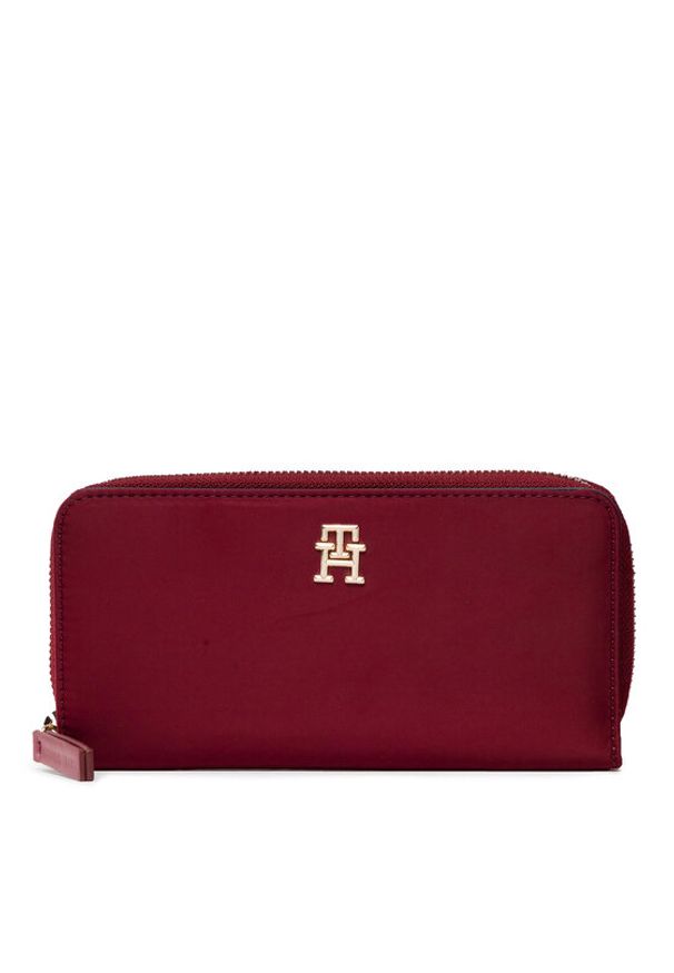 TOMMY HILFIGER - Duży Portfel Damski Tommy Hilfiger. Kolor: czerwony