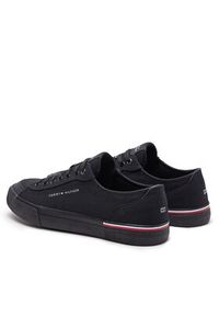 TOMMY HILFIGER - Tommy Hilfiger Tenisówki Corporate Vulc Canvas FM0FM04954 Czarny. Kolor: czarny