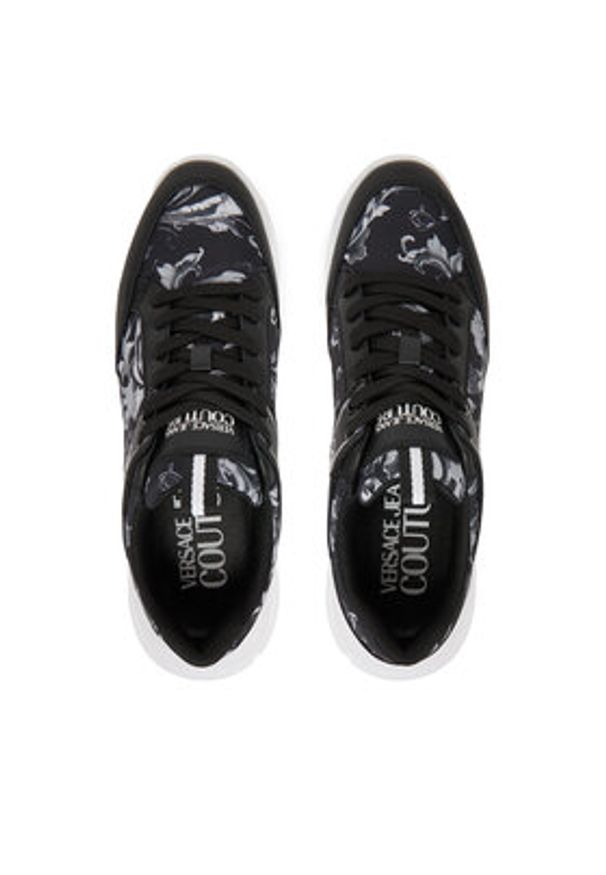 Versace Jeans Couture Sneakersy 79YA3SC2 Czarny. Kolor: czarny. Materiał: skóra