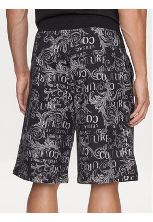 Versace Jeans Couture Szorty sportowe 74GAD3B0 Czarny Regular Fit. Kolor: czarny. Materiał: bawełna. Styl: sportowy