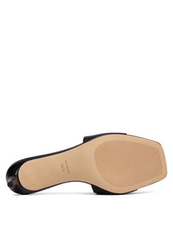 MICHAEL Michael Kors Klapki Milan Mule Sandal 40R6MLMS1L Czarny. Kolor: czarny. Materiał: skóra