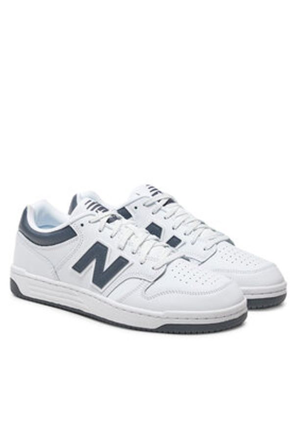 New Balance Sneakersy BB480LWE Biały. Kolor: biały. Materiał: skóra