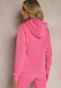 Renee - Różowa Bluza z Kapturem Corbetes. Typ kołnierza: kaptur. Kolor: różowy. Materiał: polar, tkanina, dresówka, prążkowany. Długość rękawa: długi rękaw. Długość: długie. Wzór: jednolity, gładki #3