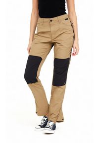 Wrangler - WRANGLER REINFORCED SOFTSHELL PANT DAMSKIE SPODNIE MATERIAŁOWE ELMWOO WC2GAW17D 112324385. Materiał: materiał, softshell #3