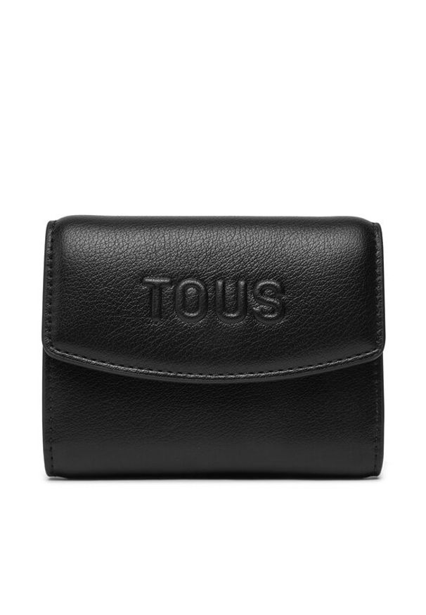 TOUS Mały Portfel Damski Pocket Tous Bloom 2002204251 Czarny. Kolor: czarny. Materiał: skóra