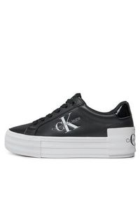 Calvin Klein Jeans Sneakersy Bold Vulc Flatf Low Lace Lth Ml YW0YW01294 Czarny. Kolor: czarny. Materiał: skóra #5